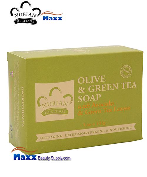 Nubian Heritage Olive & Green Tea Soap 5 oz
